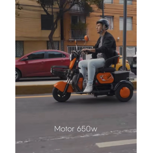 Motocicleta, Tricimoto Eléctrica Honey Whale Mod: V3 . - Imagen 4